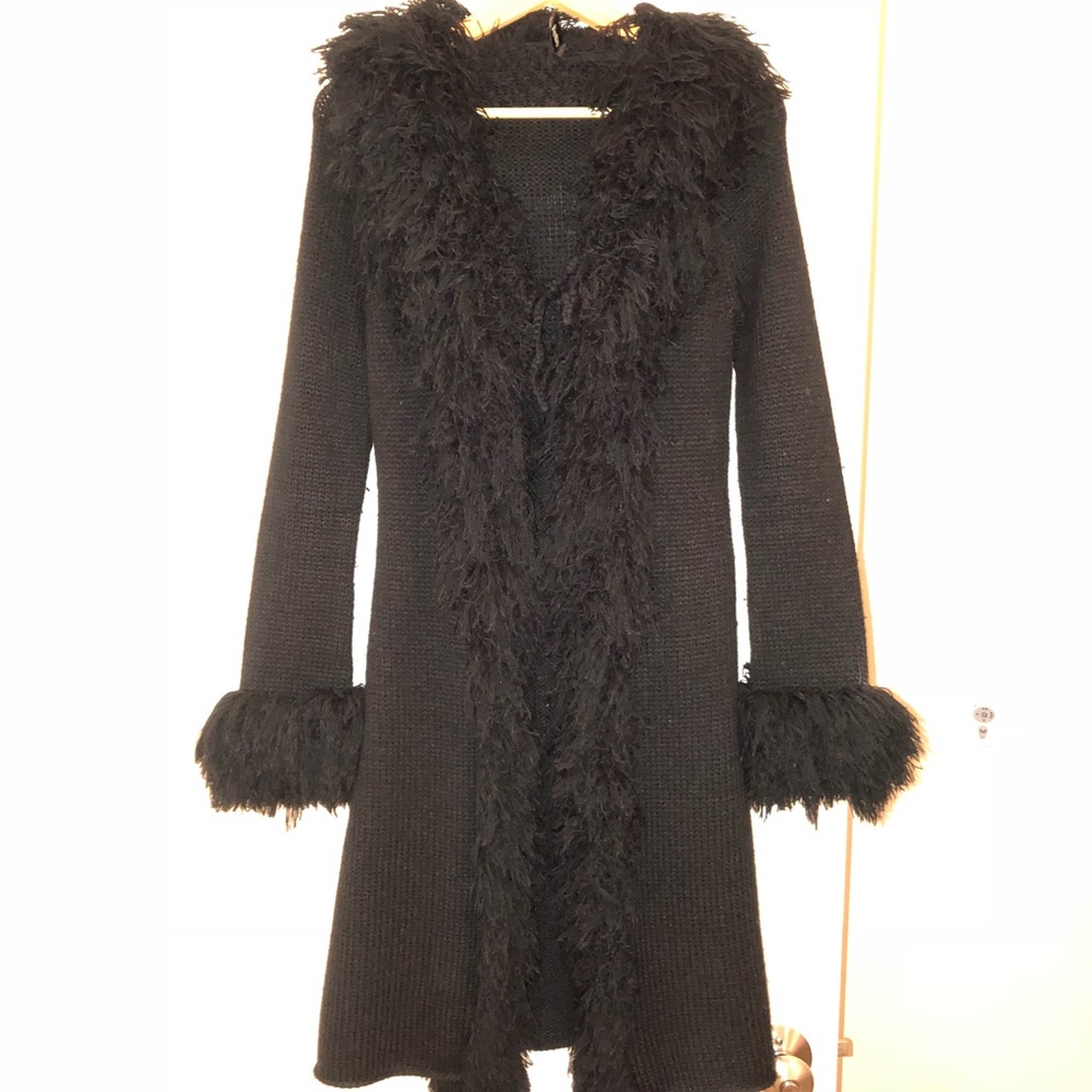 Bebe, Long Black Cardigan